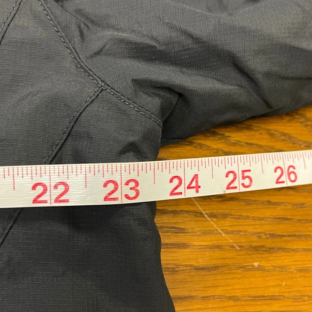 EDDIE BAUER Black Weather Edge Waterproof Breathable Jacket Hooded Size L Hiking